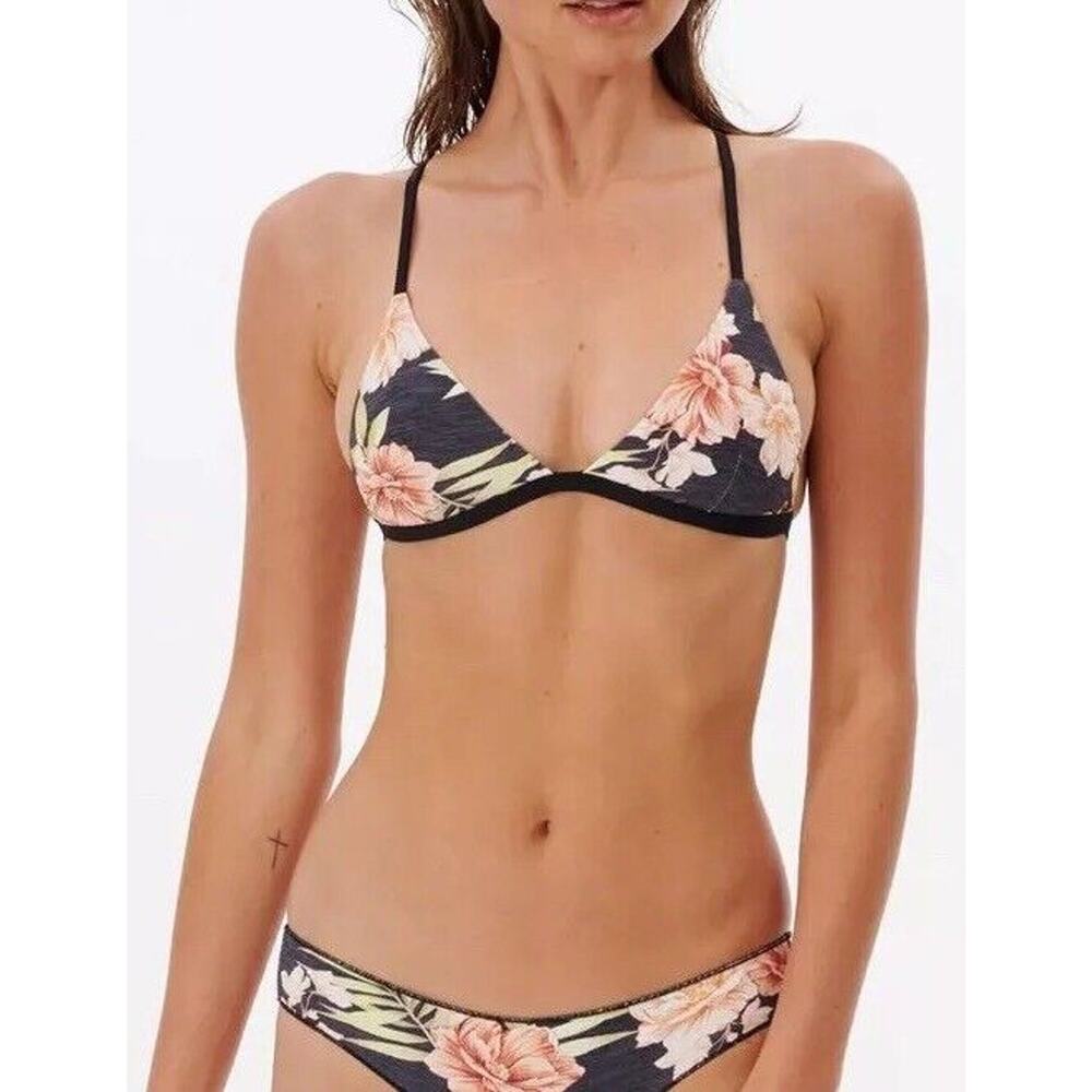Rip Curl NWT Womens Sol Seeker Black Swim Bikini Tropical Floral Size X-Large - Picture 3 of 16